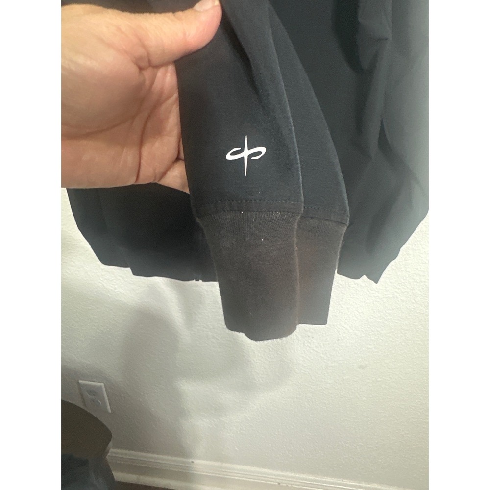 Santo Studio Mens Black Full Zip Hoodie Technical Lightweight Jacket Large - Picture 5 of 13